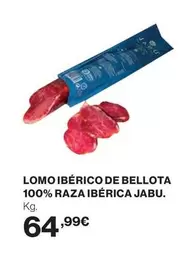 Oferta de Bellota - Lomo Ibérico De  100% Raza Ibérica Jabu. por 64,99€ en El Corte Inglés