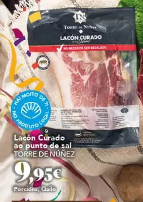 Oferta de Torre de Núñez - Lacon Curado Ao Punto Do Sal por 9,95€ en Gadis