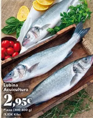 Oferta de Lubina Acuicultura por 2,95€ en Gadis