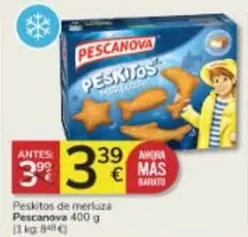 Oferta de Pescanova - Peskitos De Merluza por 3,39€ en Consum