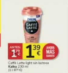 Oferta de Kaiku - Caffe Latte Light Sin Lactosa por 1,39€ en Consum