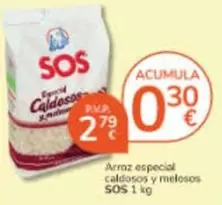 Oferta de Sos - Arroz Especial Caldo por 2,79€ en Consum