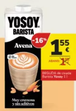 Oferta de YoSoy - Beguda De Cavada Baumta Yosoy por 1,55€ en Consum