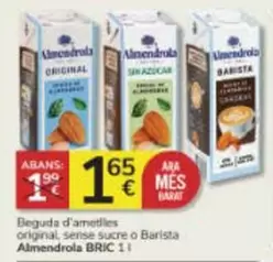 Oferta de Almendrola - Beguda D'Ametlles Original Sense Sucre O Barista por 1,65€ en Consum