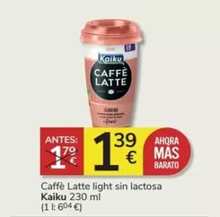 Oferta de Kaiku - Caffè Latte Light Sin Lactosa por 1,39€ en Consum