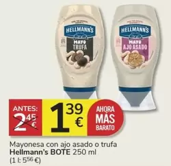 Oferta de Hellmann's - Mayonesa Con Ajo Asado O Trufa por 1,39€ en Consum