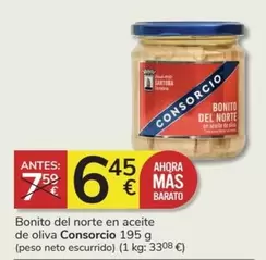 Oferta de Consorcio - Bonito Del Norte En Aceite De Oliva por 6,45€ en Consum