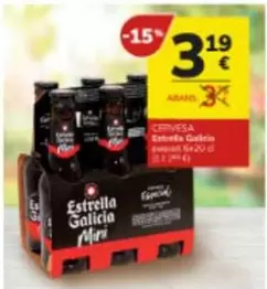 Oferta de Estrella Galicia - Cervesa por 3,19€ en Consum