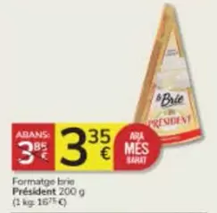 Oferta de Président - Formatge Brie por 3,35€ en Consum