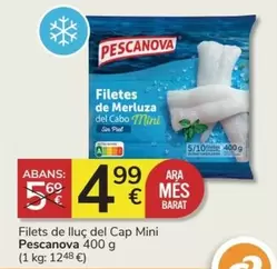 Oferta de Pescanova - Filets De Lluc Del Cap Mini por 4,99€ en Consum