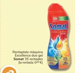 Oferta de Somat - Rentalats Maquina Excellence Duo Gel en Consum