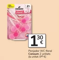 Oferta de Consum - Penjador Wc Floral por 1,3€ en Consum