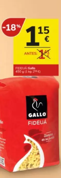 Oferta de Gallo - Fideuá Galo por 1,15€ en Consum