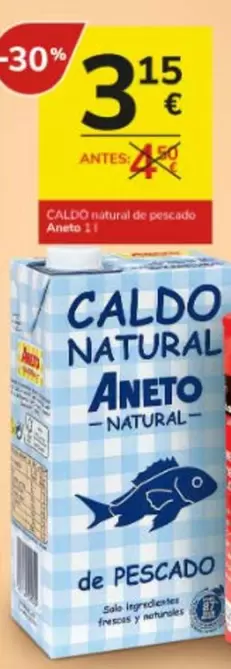 Oferta de Aneto - Caldo Natural De Pescado por 3,15€ en Consum