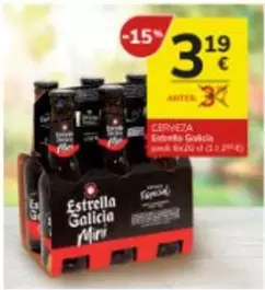 Oferta de Estrella Galicia - Cerveza por 3,19€ en Consum