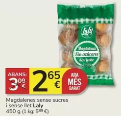 Oferta de Laly - Magdalenes Sense Sucres I Sense Llet por 2,65€ en Consum