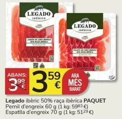 Oferta de Legado - Legado Ibéric 50% Raça Ibérica por 3,59€ en Consum