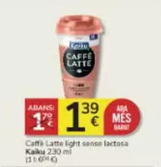 Oferta de Kaiku - Caffè Latte Light Sense Lactosa por 1,39€ en Consum