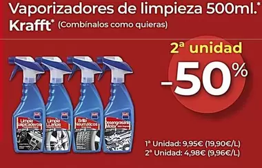 Oferta de Krafft - Vaporizadores De Limpieza por 9,95€ en MotorTown