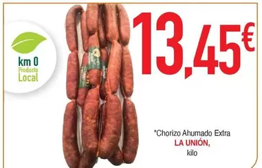 Oferta de La Unión - Chorizo Ahumado Extra por 13,45€ en Masymas