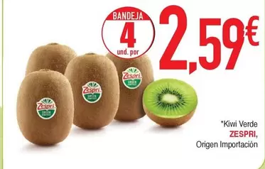 Oferta de Zespri - Kiwi Verde por 2,59€ en Masymas