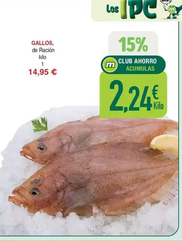 Oferta de Gallos por 14,95€ en Masymas