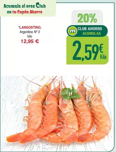 Oferta de Langostino, Argentino N°  por 12,95€ en Masymas