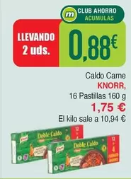 Oferta de Knorr - Caldo Carne por 1,75€ en Masymas