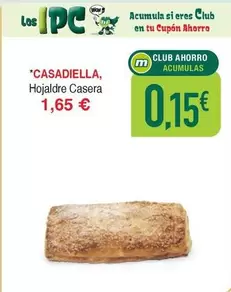 Oferta de Casadiella/ Hojaldre Casera por 1,65€ en Masymas