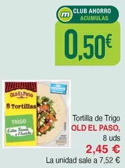 Oferta de Old El Paso - Tortilla De Trigo por 2,45€ en Masymas