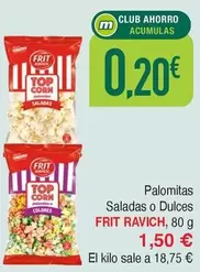 Oferta de Frit Ravich - Palomitas Saladas O Dulces por 1,5€ en Masymas