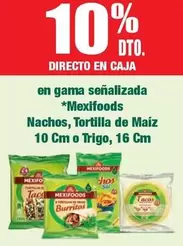 Oferta de En Gama Señalizada Mexifoods Nachos, Tortilla De Maíz en Masymas