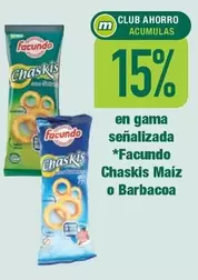 Oferta de Facundo - En Gama Señalizada  Chaskis Maíz O Barbacoa en Masymas