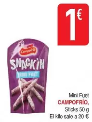 Oferta de Campofrío - Mini Fuet Sticks por 1€ en Masymas