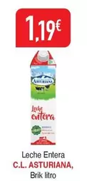 Oferta de Central Lechera Asturiana - Leche Entera por 1,19€ en Masymas