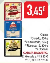 Oferta de García Baquero - Queso Curado por 3,45€ en Masymas