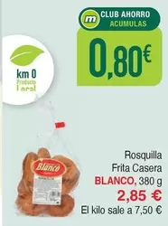 Oferta de Blanco - Rosquilla Frita Casera por 2,85€ en Masymas