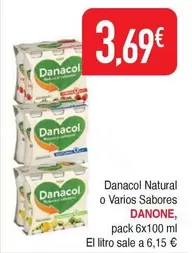 Oferta de Danone - Danacol Natural O Varios Sabores por 3,69€ en Masymas