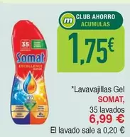 Oferta de Somat - Lavavajillas Gel por 1,75€ en Masymas