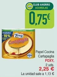 Oferta de Foxy - Papel Cocina Cartapaglia por 2,25€ en Masymas