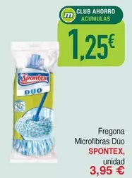 Oferta de Spontex - Fregona Microfibras Dúo por 1,25€ en Masymas