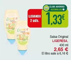 Oferta de Ligeresa - Salsa Original por 2,65€ en Masymas