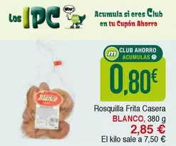 Oferta de Blanco - Rosquilla Frita Casera por 2,85€ en Masymas