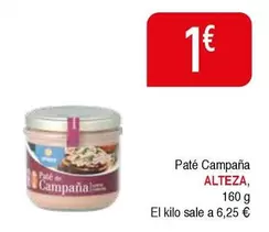 Oferta de Alteza - Paté campaña por 1€ en Masymas