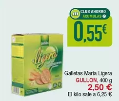 Oferta de Gullón - Galletas Maria Ligera por 0,55€ en Masymas