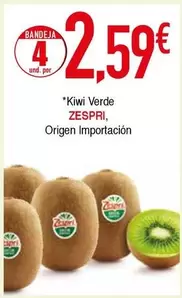 Oferta de Zespri - Kiwi Verde por 2,59€ en Masymas