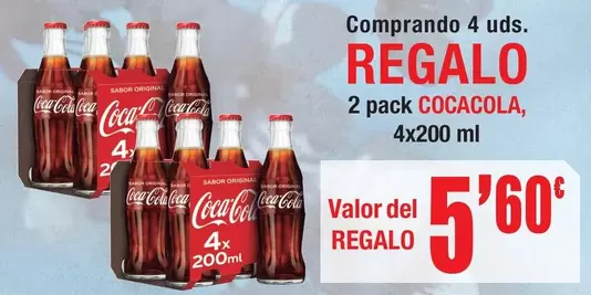 Oferta de Coca-Cola - 2 Pack Cocacola por 5,6€ en Masymas