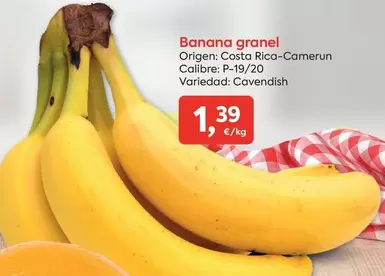 Oferta de Origen - Banana Granel por 1,39€ en Suma Supermercados