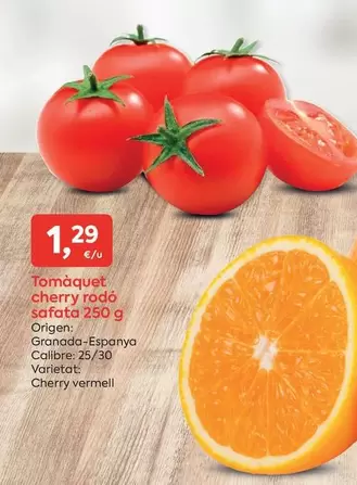 Oferta de Origen - Tomaquet Cherry Rodo Safata por 1,29€ en Suma Supermercados