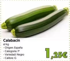 Oferta de Origen - Calabacín por 1,25€ en Hiper Usera